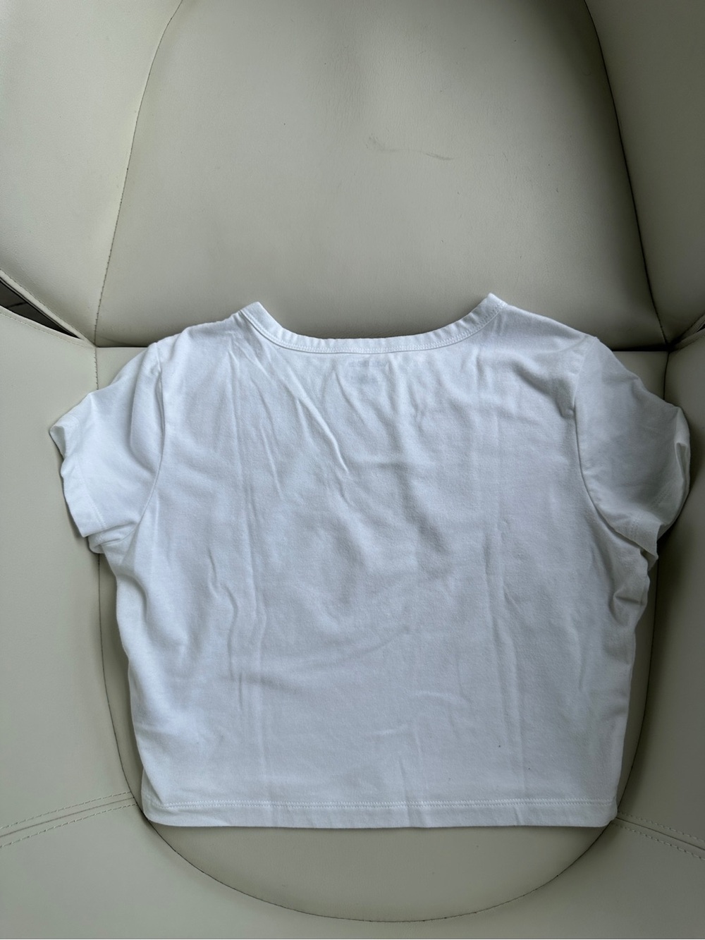 Target Wild Fable Lavender and White Crop Top Tee Shirt Set in Size Medium - Picture 7 of 9